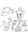 Bilder � fargelegge Halloween