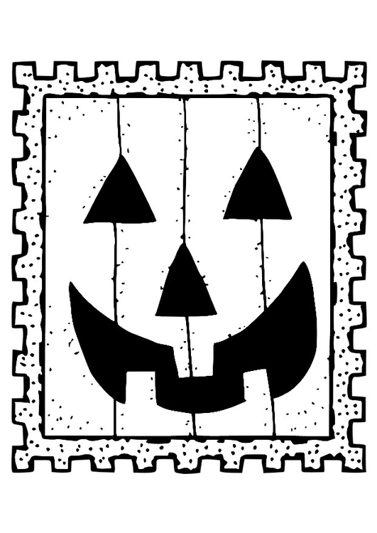 Bilde å fargelegge halloween stempel