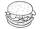 Bilder � fargelegge hamburger