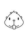 Fargeleggingsbilde hamsterhode
