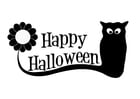 Bilder � fargelegge Happy Halloween