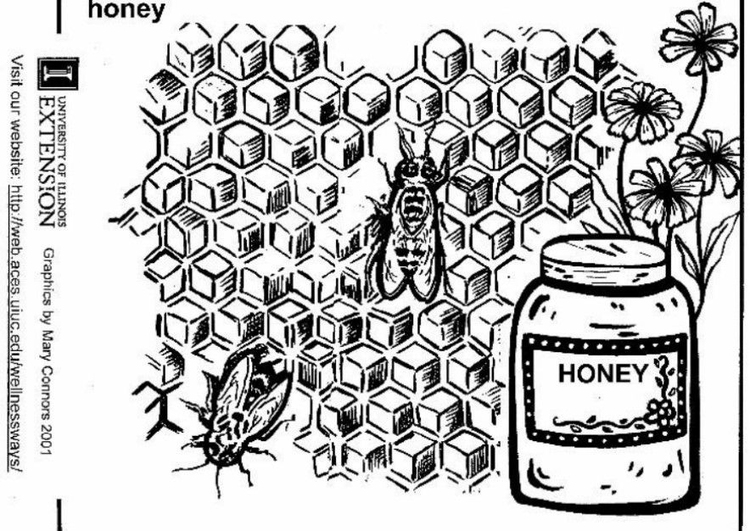 Bilde å fargelegge honning