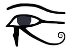 Bilder � fargelegge Horus øye