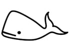 Bilde å fargelegge hval