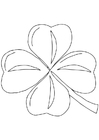 Bilde å fargelegge irsk klÃ¸ver - Shamrock