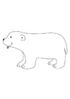 Bilder � fargelegge isbjørn