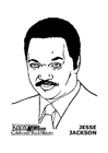 Bilder � fargelegge Jesse Jackson