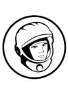 Bilder � fargelegge Joeri Gagarin