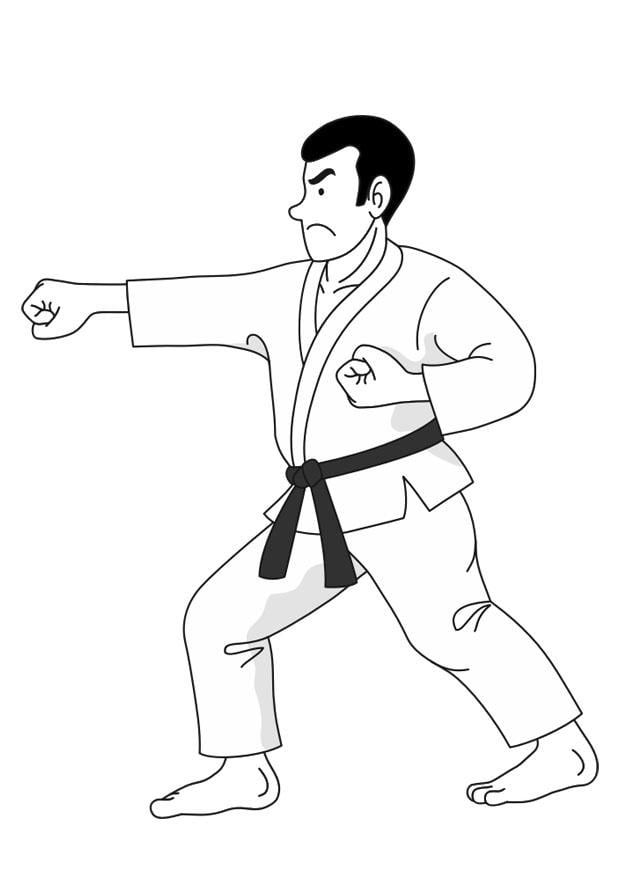 Bilde å fargelegge judo
