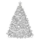 Juletreet pyntet