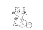 Fargeleggingsbilde katt