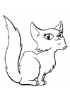 Fargeleggingsbilde katt