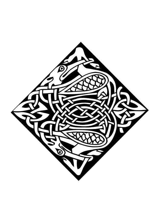 Bilde å fargelegge keltisk motiv