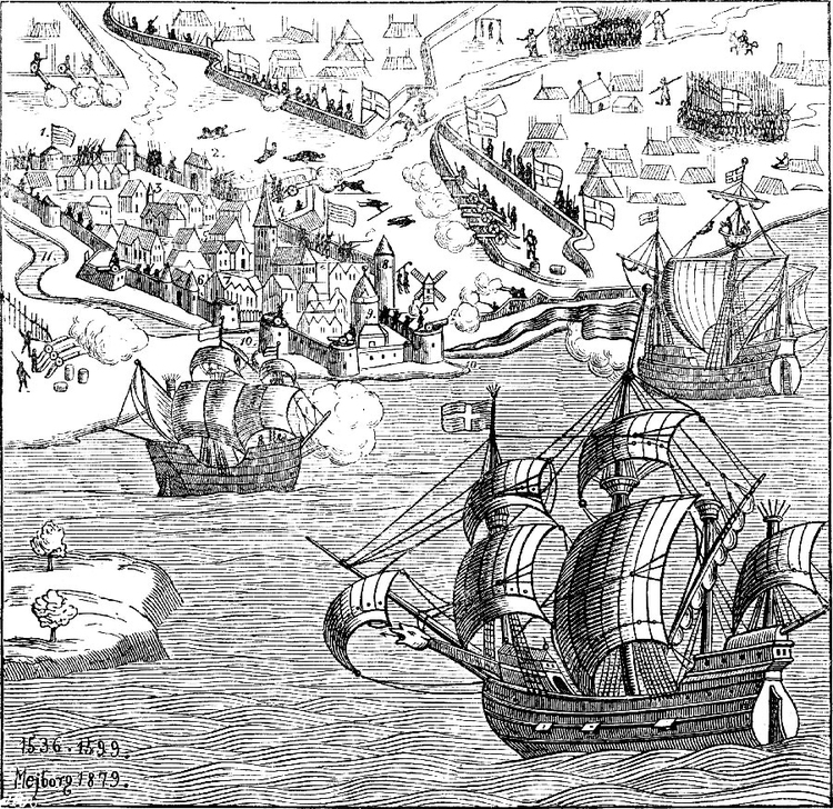 Bilde å fargelegge KÃ¸benhavn 1536