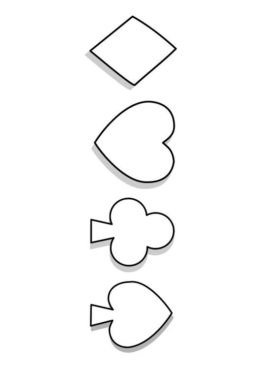 kort symboler