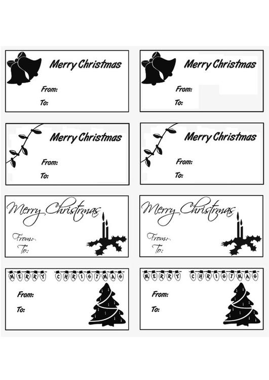 kort til julegaver