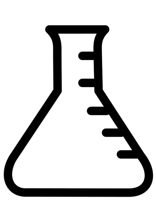 Bilde å fargelegge laboratorium kolbe