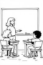 Lærer i klasserommet