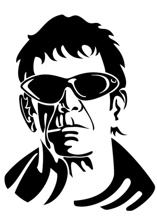 Bilde å fargelegge Lou Reed