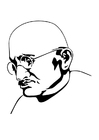 Bilder � fargelegge Mahatma Gandhi