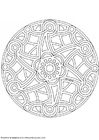 Bilde å fargelegge mandala - 1502c