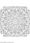Bilder � fargelegge mandala - 1602h