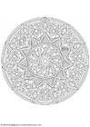 Bilder � fargelegge mandala - 1702e