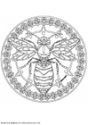 Fargeleggingsbilde mandala - 1802f