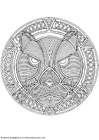 Fargeleggingsbilde mandala - 1802h