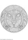 Fargeleggingsbilde mandala - 1802i