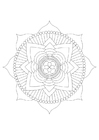 Bilder � fargelegge mandala - lotus