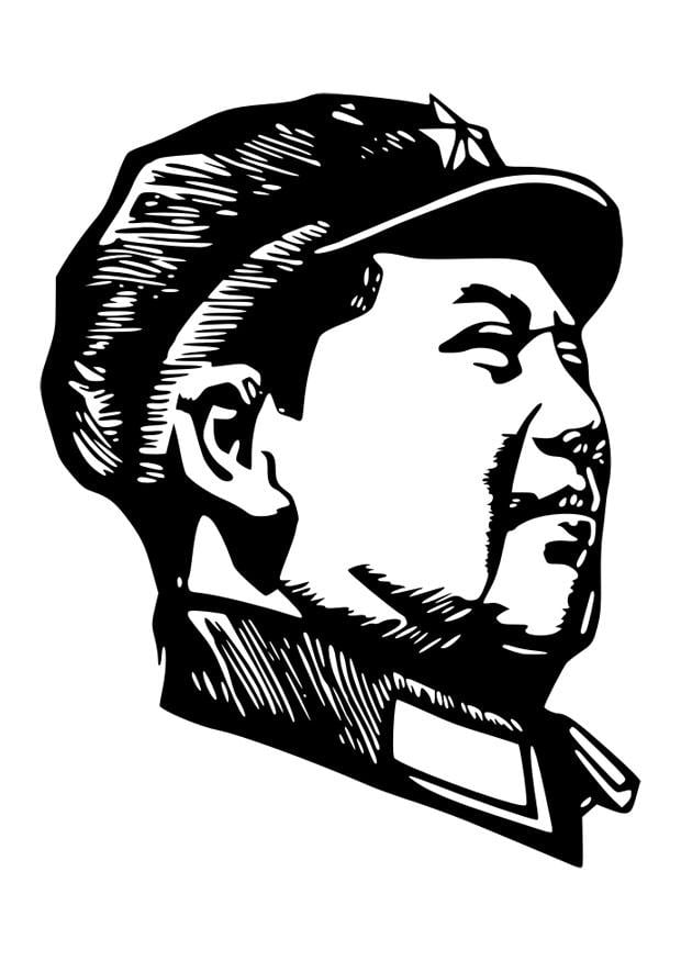 Bilde å fargelegge Mao Zedong