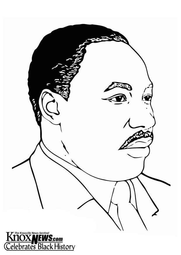 Bilde å fargelegge Martin Luther King Jr