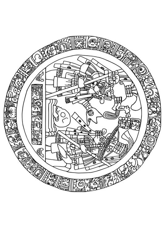 Maya bilde i sirkel