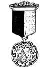 Bilder � fargelegge medalje