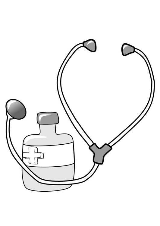 medisin og stetoskop