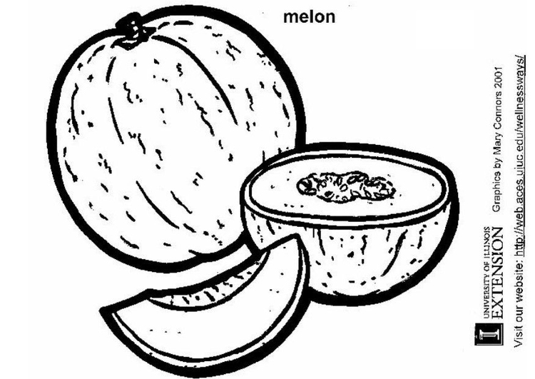 Bilde å fargelegge melon