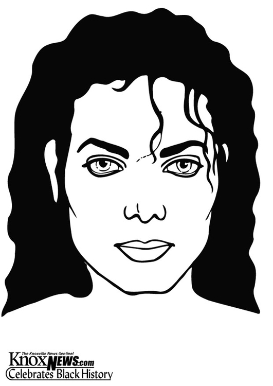 Bilde å fargelegge Michael Jackson