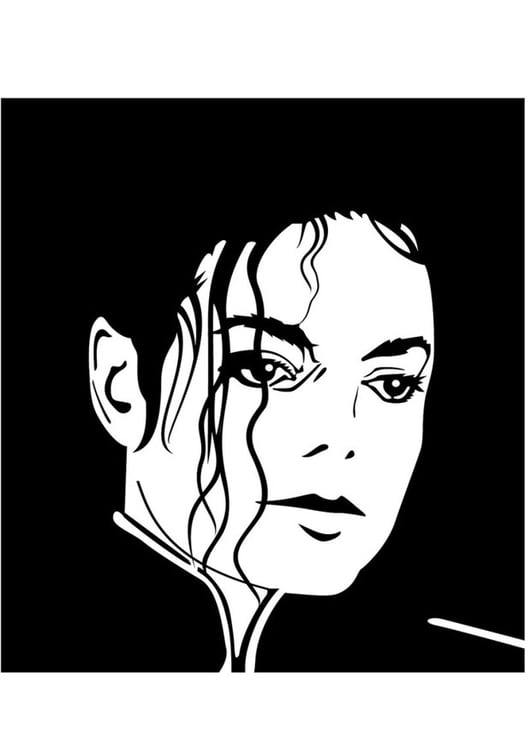Bilde å fargelegge Michael Jackson
