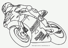 Bilder � fargelegge motorsykkel