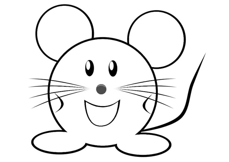 Bilde å fargelegge mus