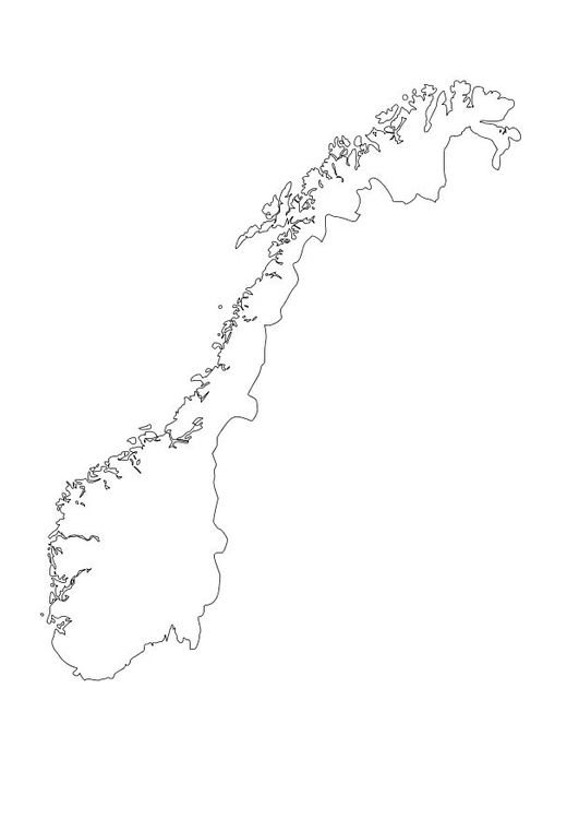 Bilde å fargelegge Norge
