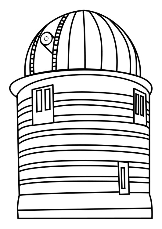 Bilde å fargelegge observasjonstÃ¥rn