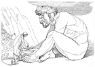 Odyssé og kyklop Polyfemus