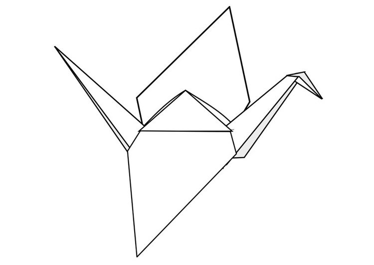 Bilde å fargelegge origami