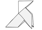 Fargeleggingsbilde origami