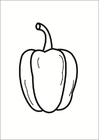 Fargeleggingsbilde paprika