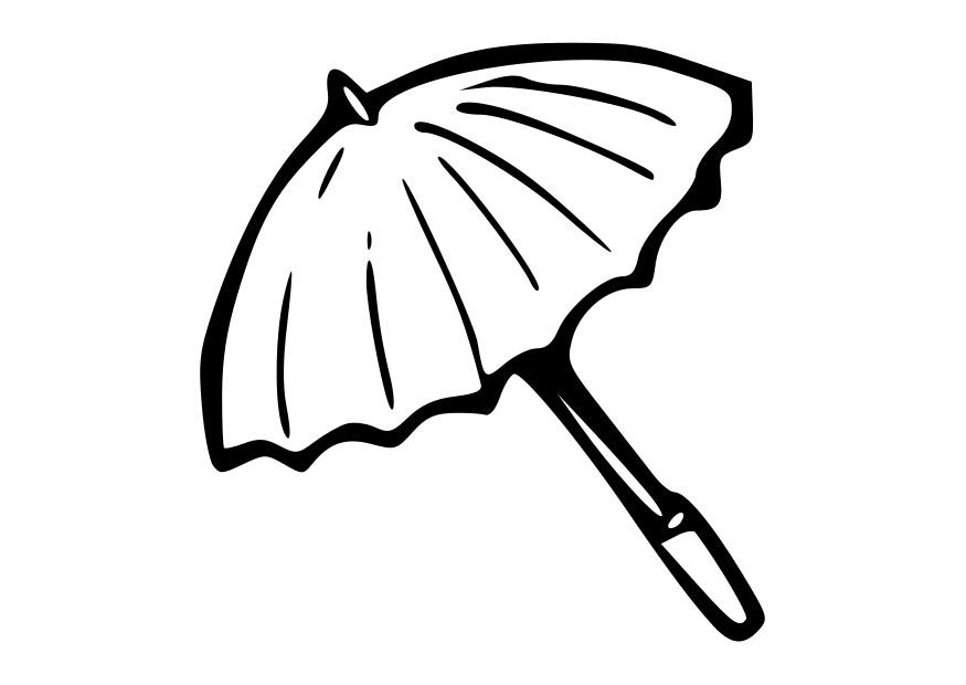 Bilde å fargelegge paraply
