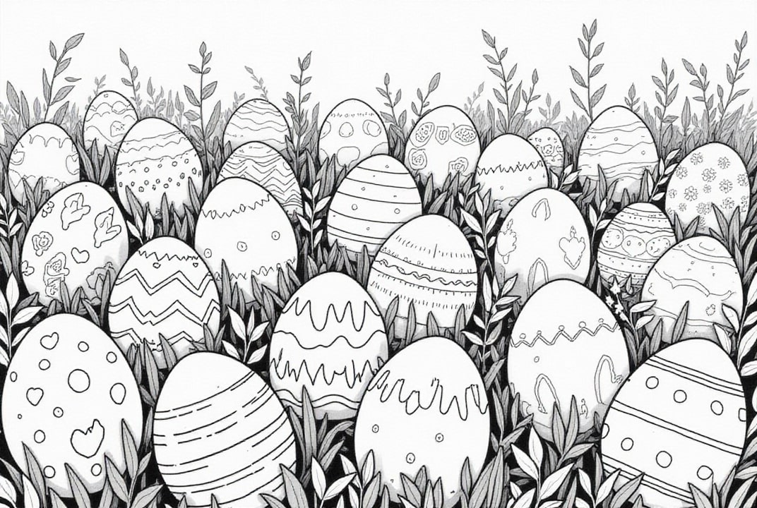 påskeegg i hagen
