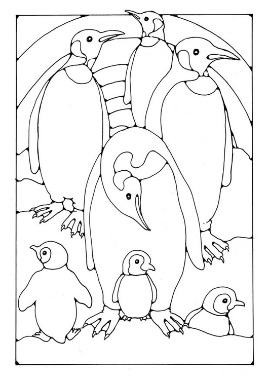 Bilde å fargelegge pingvin